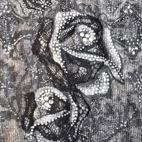 Affliction Gray Long Sleeve Top - Picture 3 of 3